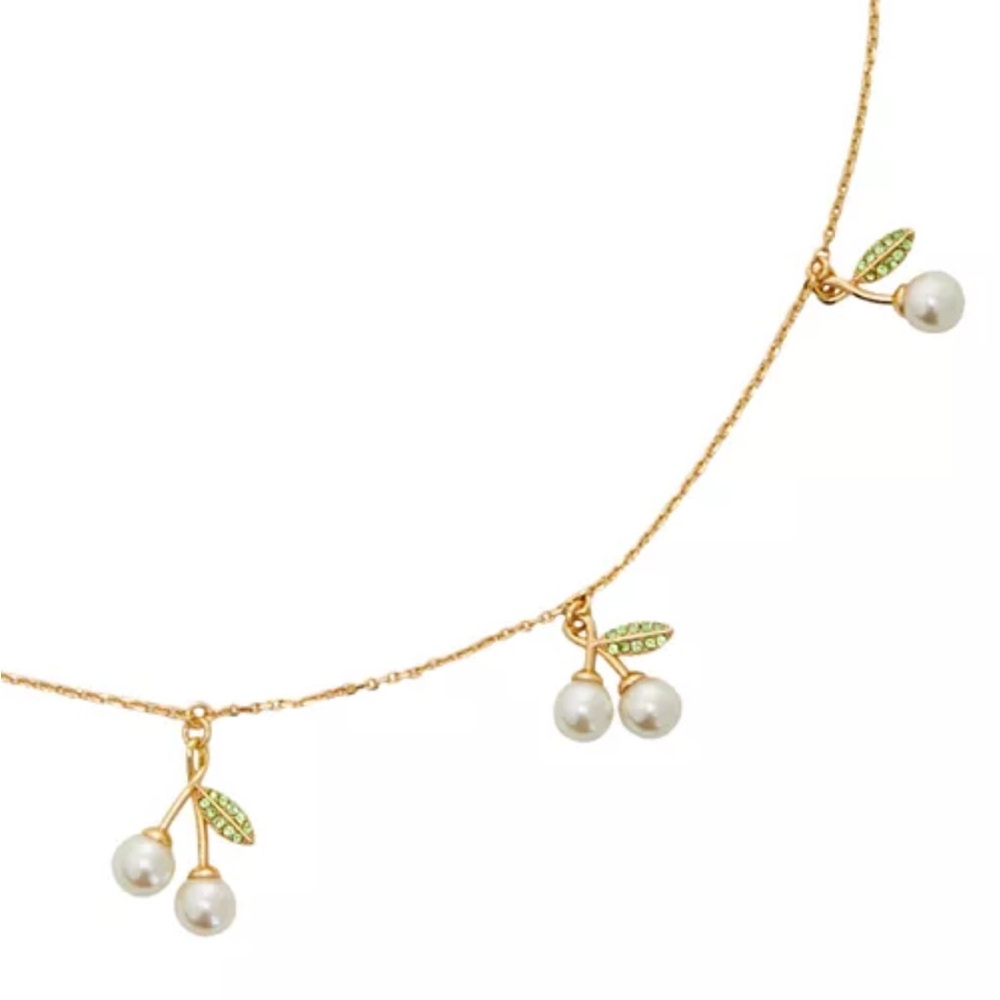 kate spade new york Cherie Gold-Tone Pavé Necklace, 17"-20 - Picture 5 of 6
